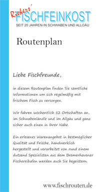 Fischrouten - Info-Flyer